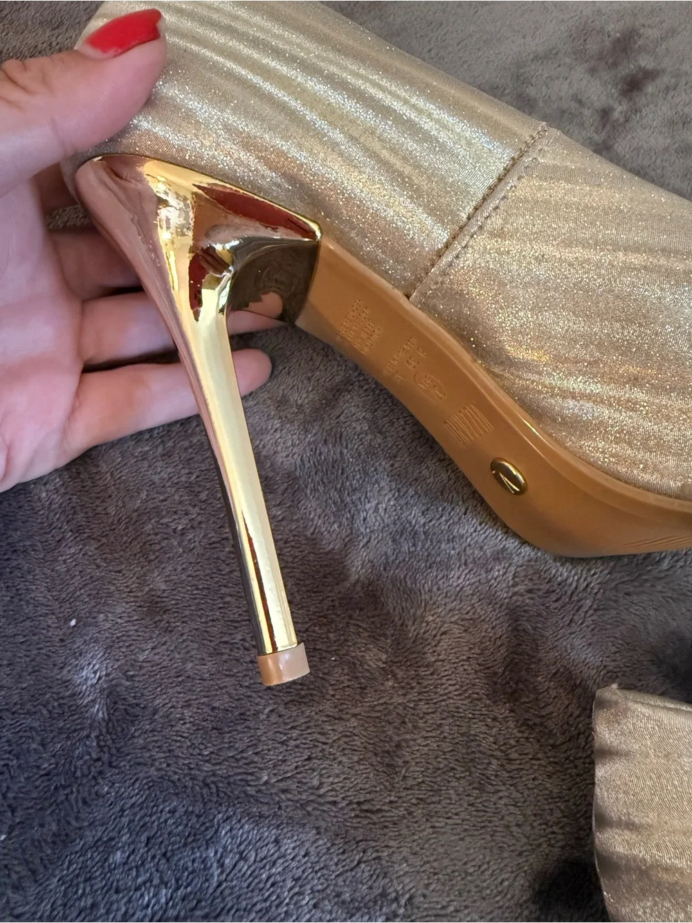 Vizzano Silver Metallic Pointed Stiletto Pumps